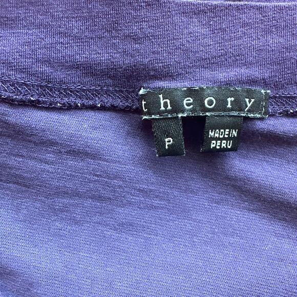 Theory Drawstring Waist Relaxed Layered Tank Top EUC Mixed Media - Picture 4 of 12